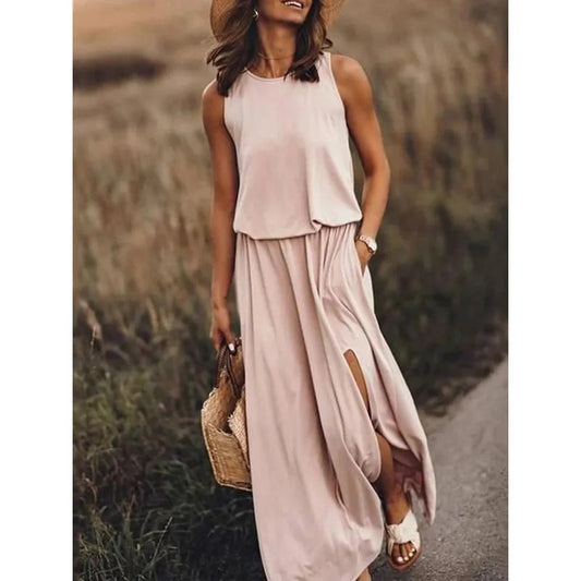 Summer Sleeveless Loose Maxi Dress