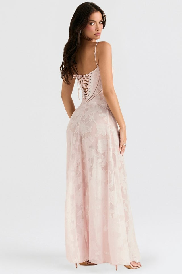 Elegant Low Cut Backless Maxi Dress